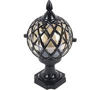 WQHPLMD Luci da Giardino Impermeabile Illuminazione paesaggistica sferica in Vetro Pompino con Illuminazione per Il molo dell'adattatore per molo in Alluminio