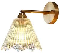 WQHPLMD Luci da Parete in Vetro di Rame Montato con applione da Bagno per Bagno, Illuminazione da Parete per Colpi di Colina di casa per Interni, corridoio del Giardino per Le Scale del Portico,