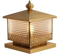 WQHPLMD Luminaria di Ponte Antico in Vetro e Bronzo LED, Lampadine per Giardino IP54, Accessori Compresi - Resistente all'Acqua e al Gelosia
