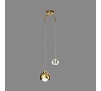 WQHPLMD Luxury Copper Crystal Pendant Lamp - Versatile Chandelier for Living Rooms Ceiling Lighting