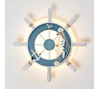 WQHPLMD Luxury Nautical Marine Rudder Lamp LED Decor for Dining Room And Restaurant - High Efficiency LED Lighting