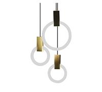 WQHPLMD Machine Chandelier Nordic Chandelier Restaurant Lights Creative Individual Art Designer Individual LED Ring Staircase Bedroom Small Chandelier
