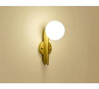 WQHPLMD Mago Acrilico Manotte Piccolo Parete Light con Corpo in Metallo Spazzolato in Oro Adatto Luce da Letto da Letto da Letto Soggio