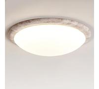 WQHPLMD Marble Exquisite Decoration LED Flush Mount Ceiling Light 18W/24W Mid Century Ceiling Light Milk White Acrylic Farmhouse Lighting Fixture for Bedroom Living Room Dining Room Foyer