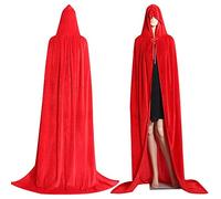WQHPLMD Masquerade Adulto di Halloween Cloak Cosplay Prop Death Death Conquak Magoak Fantasy Costume, Red, Medium