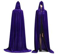 WQHPLMD Masquerade Adulto di Halloween Cloak Cosplay Prop Death Weaked Cloak Fantasy Costume, Purple,*-Large