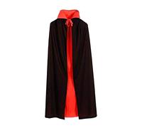 WQHPLMD Masquerade Woman And Men Halloween Cape Reversible Cloak con Colletto Stand-up Witch Vampire Vampire Devil Costume, M-120cm/ 47.2? ±