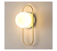 WQHPLMD Mid-Century Sconce Lamp, Gris Latte Wall Glass for Living Room Bedside Table Bathroom Mirror Vanity Hallway