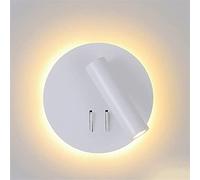 WQHPLMD Minimalist Bedside Reading Sconces with Adjustable Headboard Spot Lighting Fixtures - Bedroom Hotel Room Night Lamps