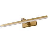 WQHPLMD Minimalist Copper Bathroom Mirror Front Lamp with Body Sensor And LED Light - Brass Vanity Mirror Lamps for Powder Room
