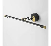 WQHPLMD Minimalist LED Bathroom Vanity Light with 350° Rotation And Full Copper Finish