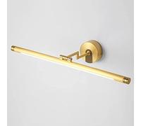 WQHPLMD Minimalist LED Bathroom Vanity Light with 350° Rotation And Full Copper Finish