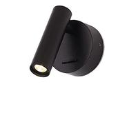 WQHPLMD Minimalist Round Sconce LED Wall Spotlight Bedside Reading Lamp for Bedroom Hotel Rooms