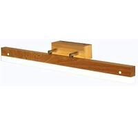 WQHPLMD Minimalist Vanity Light Wood & Acrylic Bathroom Mirror Over Sink LED Lamp Rotatable Makeup Lighting Fixtures