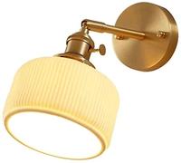 WQHPLMD Nordic Brass Wrought Iron Adjustable Swing Arm Reading Lamp for Study Office Decorative Lighting