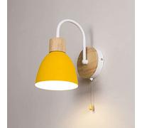 WQHPLMD Nordic Iron Wall Sconce with Pull Chain for Study Room, Living Room - 27CM High