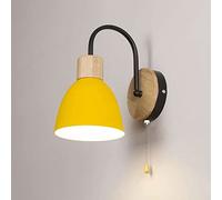 WQHPLMD Nordic Iron Wall Sconce with Pull Chain for Study Room, Living Room - 27CM High