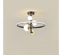 WQHPLMD Nordic LED Chandelier for Bedroom Living Room Clear Glass Ceiling Hanging Lamp Home Decor Stars Lighting fixtures