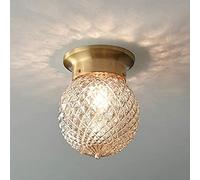 WQHPLMD Northern Europe Aisle Lights Chandelier all Bronze Kitchen Small Ceiling Light Cloakroom Entrance Balcony Lights American Corridor Door Lights Ceiling Lamp Creative Glass Hanging Lights