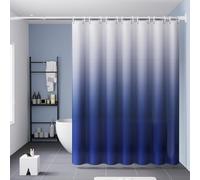 WQHPLMD Ombre Curtains Bathroom, Peva Liner with Grommets And Hooks Gradient Blue Purple, 32x72 inch Shower Curtain for Hotel