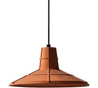 WQHPLMD Orange Concrete Industrial Chandelier - Minimalist Geometric Shade, Adjustable Height E27 Base