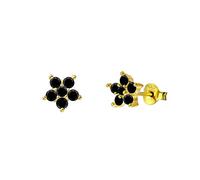 WQHPLMD Orecchini per Prime Orecchie zirconi cristallini Neri in Argento Sterling per Donne Che perforano Le Orecchie di Orecchini Gioielli pendientes ), aggiuntivowlabs :