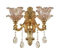 WQHPLMD Ornate Antique Crystal Wall Sconce for Living Room And Bedroom - Royal Vintage Style