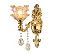 WQHPLMD Ornate Antique Crystal Wall Sconce for Living Room And Bedroom - Royal Vintage Style