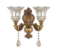 WQHPLMD Ornate Antique Crystal Wall Sconce for Living Room And Bedroom - Royal Vintage Style