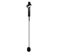 WQHPLMD Piantina da Letto Aretino Lampo LED Scudo Alluminio Nero Calda Iluminazione Semplice Accendibilità