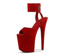 WQHPLMD Piattaforma Femminile Slingback Stiletto a Punta Aperta Dance 7.87in Nightclub Pompe in passerella Plus per Scarpe da Sera per Feste Cina Cina