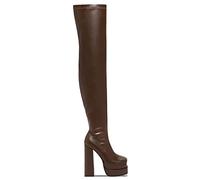 WQHPLMD Platform Boots for Women, Heeled Boots Heel Booties Round Toe High Heel Boots Women's Platform Over The Knee Boots Origin China