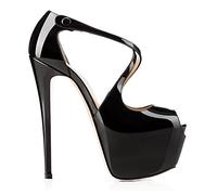 WQHPLMD Platform Stiletto Heels for Women, with Stiletto Heel Women's Platform High Heel Shoes Open Fish Mouth Toe Pumps for Casual Work Wedding