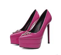 WQHPLMD Platform Stiletto High Heel Pumps Women's Shoes Heels Closed Pointed Toe Heels Casual Pumps Ladies Party Wedding Pumps Shoes Origin China