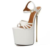 WQHPLMD Plus Size Women Pumps Platform Sandals Open Toe 22cm Stiletto Dress Shoes Pump Party Wedding Sandal Origin China