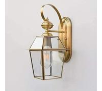 WQHPLMD Porch a Muro Esterno Luce Rame Pura Fascia di Rame con Vetro Trasparente Sconce MONTRO SCONDA Creative Sfondo Decorazione della Parete per la Sala da Pranzo Soggiorno Camera da Letto