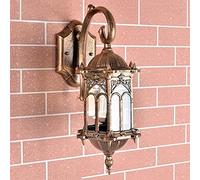 WQHPLMD Retro European Outdoor Wall Light - Bronze Aluminum, IP55 Waterproof Lantern