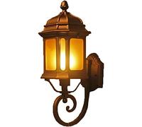WQHPLMD Retro Orologio Corridoio Sconce Alluminio e Vetro Bronze Terminato per Interni E Esterni Lampada Murale Luce Case Spazi Libreria Ristorante Bar