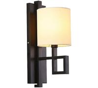 WQHPLMD Retro Wall Sconce Lamp, Vintage Fabric Wall Light - Farmhouse Style Living Room Bedroom Decor