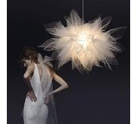 WQHPLMD Romantic Feather Chandelier Girls Bedroom Decoration Lace Lace Hanging Lamp for Girls Bedroom Princess Room