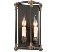 WQHPLMD Rustic Black Sconce Candle - Living Room Decorative Lighting