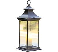 WQHPLMD Rustproof Aluminum Antique Post Light with Waterproof LED Fixtures Patios And Gardens