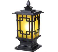 WQHPLMD Rustproof Bronze Post Light with Vintage Finish for Outdoor Use