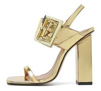 WQHPLMD Sandals da Donna Pompa dimora Tacco Sandalo Peep Pompa della Pompa Slip-on Plus silingback Party joruom ghin Origine Cinese