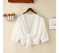 WQHPLMD Solid Chiffon Transparent Sunscreen Shawl Summer Sun Clothing Summer Air Conditioned Cardigan Blouse Cloak Silk Scarf (Color : B1, Size : One Size)