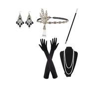WQHPLMD Sparkling Rhinestone Headwear Feathered Headgear Set Alluring Feathered Comfortable for Halloween Singles Party
