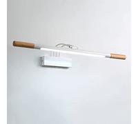 WQHPLMD Specchio in Legno Lampada Anteriore LED Bagno VAITY Light Light DONCE della Parete murale con Lampada Girevole Lampada da Bagno lineare Regolabile su Mobile a Specchio, Illuminazione