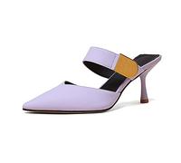 WQHPLMD Stiletto per Le Donne puntate di Punta di Tacco Alto Scarpe da Festa per la Pompa da Donna Scarpe di pompaggio Chiuso con Tacchi di Punta di papille di Stiletto Cina