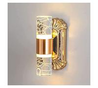 WQHPLMD Stilista Sconce da Muro LED Lampade a Muro per Stanze in Acciaio e Vetro Colori a 3 Temperature 6W 85x180mm Class A+ Flessibile