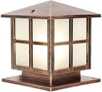 WQHPLMD Sturdy Outdoor Post Lanterns - Rustproof And Waterproof Aluminum Light with Antiqued Finish
